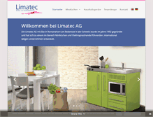Tablet Screenshot of limatec-ag.ch